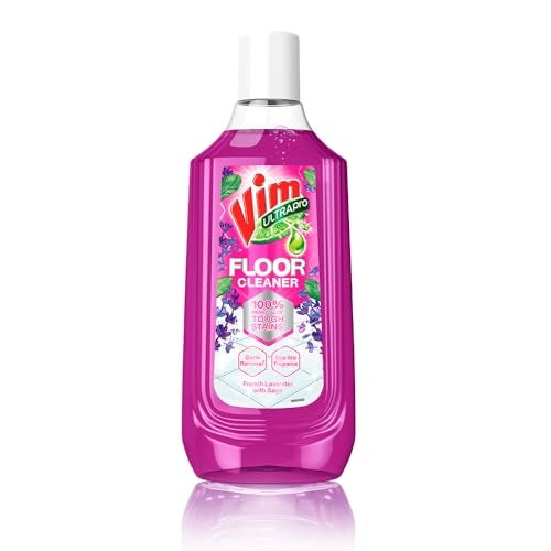 Vim Floor Cleaner: 1000ml | French Lavender with Sage | 100% Removal of stains for complete clean floors & long lasting fragrance - Image 1