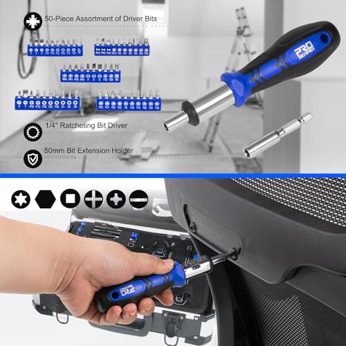 Prostormer Home Tool Kit, 259-Piece Household Hand Tool Set with Heavy Duty Aluminium Tool Box, Basic Toolkit for Home, RV, Car, Workshop and More - Image 4