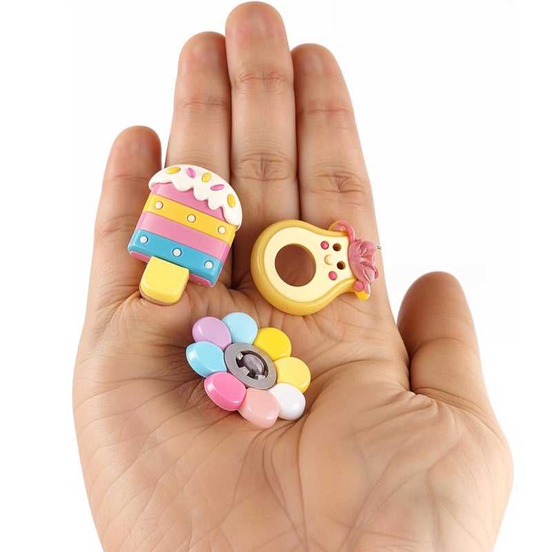Kawn ®️ 30Pcs Clog Slippers Shoe Charms Cute Cartoon Casual Clog Slipper Charms For Girls Aesthetic Shoe Decoration Charms Rubber Charms For Clogs Bracelet Wristband Decoration Charms - Image 4