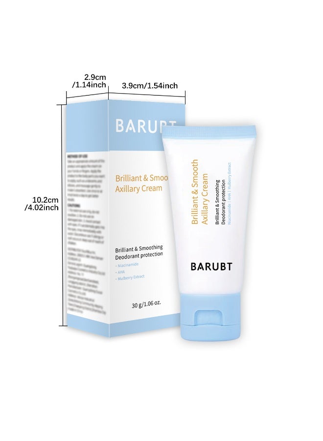 BARUBT Underarm Deodorant, Brightening and Moisturizing Cream for Brightening and Smoothing Underarms 30g - Image 3