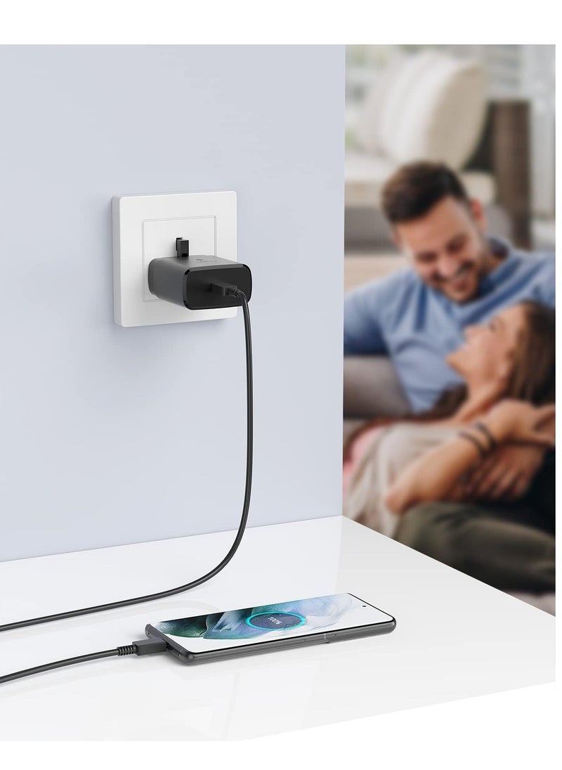 ELTRAZONE - For Samsung Charger, 45W USB C Super Fast Charging with 1.5m Cable Compatible with Samsung Galaxy S24 S23 S22 S21 S20 Ultra, S24+ S23+ S22+ S21+, A53, A15, A55, A54, Type C Power Adapter - Image 1