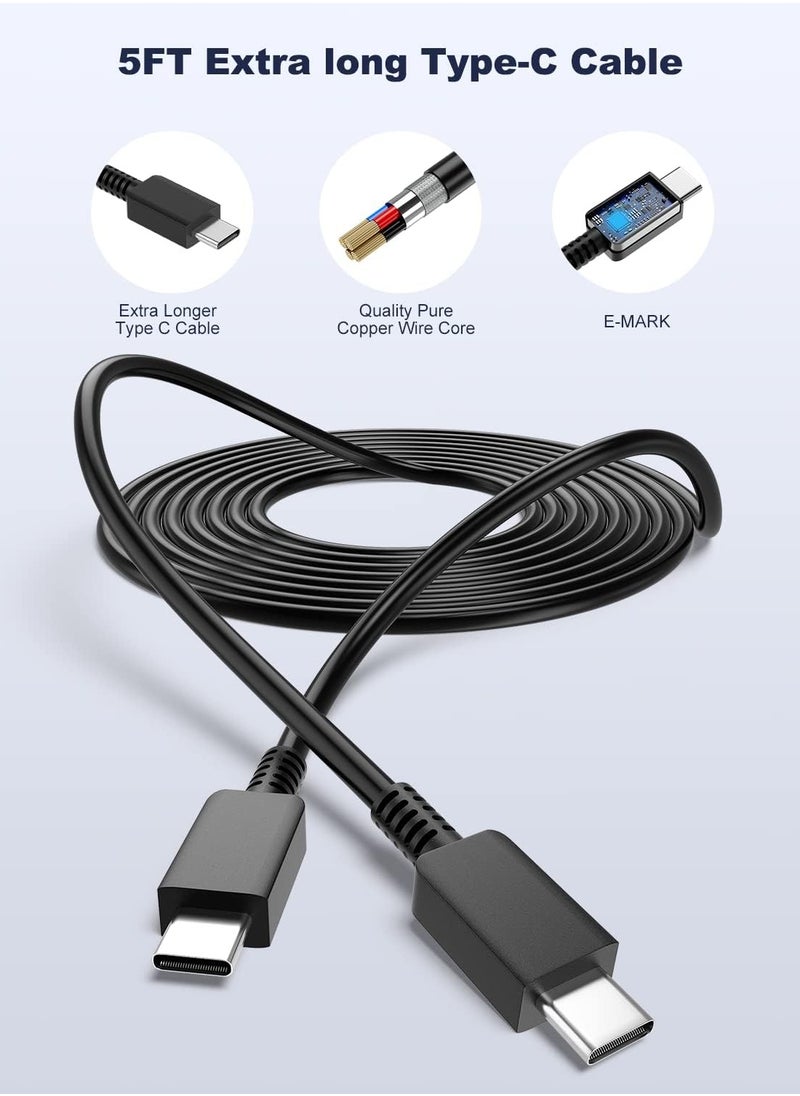ELTRAZONE - For Samsung Charger, 45W USB C Super Fast Charging with 1.5m Cable Compatible with Samsung Galaxy S24 S23 S22 S21 S20 Ultra, S24+ S23+ S22+ S21+, A53, A15, A55, A54, Type C Power Adapter - Image 1