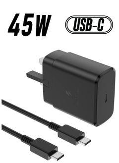 For Samsung Charger, 45W USB C Super Fast Charging with 1.5m Cable Compatible with Samsung Galaxy S24 S23 S22 S21 S20 Ultra, S24+ S23+ S22+ S21+, A53, A15, A55, A54, Type C Power Adapter
