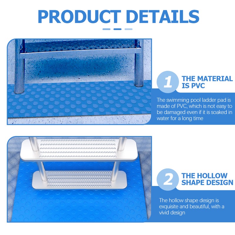 Swimming Pool Ladder Mat Non- Pool Stair Mat Pool Ladder Protective Mat - Image 2