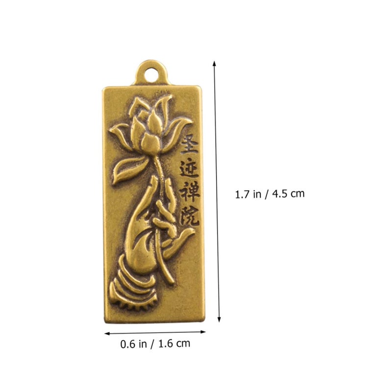 3Pcs Brass Keychain Set Elegant Design Luggage Bag Charm For Home Office Gifting - Image 3