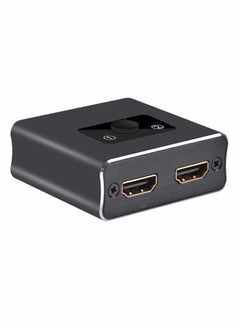 Y&D HDMI Switch, 2.0 Splitter 2 x 1/1 2. No External Power Required Aluminum Alloy 60Hz Support 4K 3D HD 1080P for Xbox PS4 Roku HDTV, Switcher Input 1 Output  - Image 1