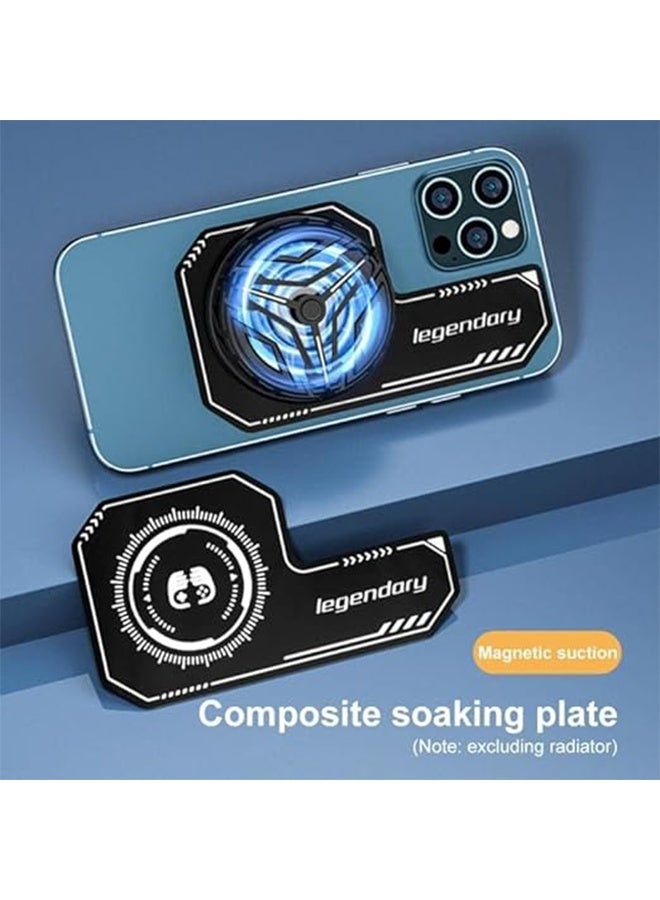 Legendary Phone Cooling Plate Heat Sink Pad, Thermal Expansion Sheet to Enlarge Cooling Area for Game Cooler, Compatible with Mobile Phone Magnetic / Back Clip Radiators - Image 2