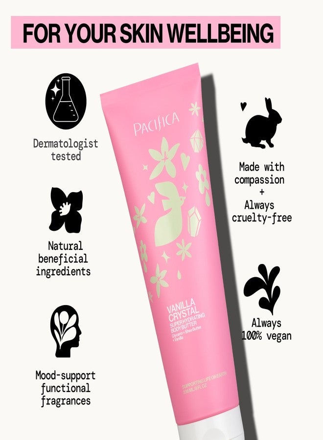 Pacifica Vanilla Crystal Body Butter Lotion – Super Hydrating Moisturizer for Dry Skin, Rich Shea Butter & Vitamin E Formula, Vegan, Cruelty-Free, Clean Beauty, Vanilla Scent, 6 oz - Image 5