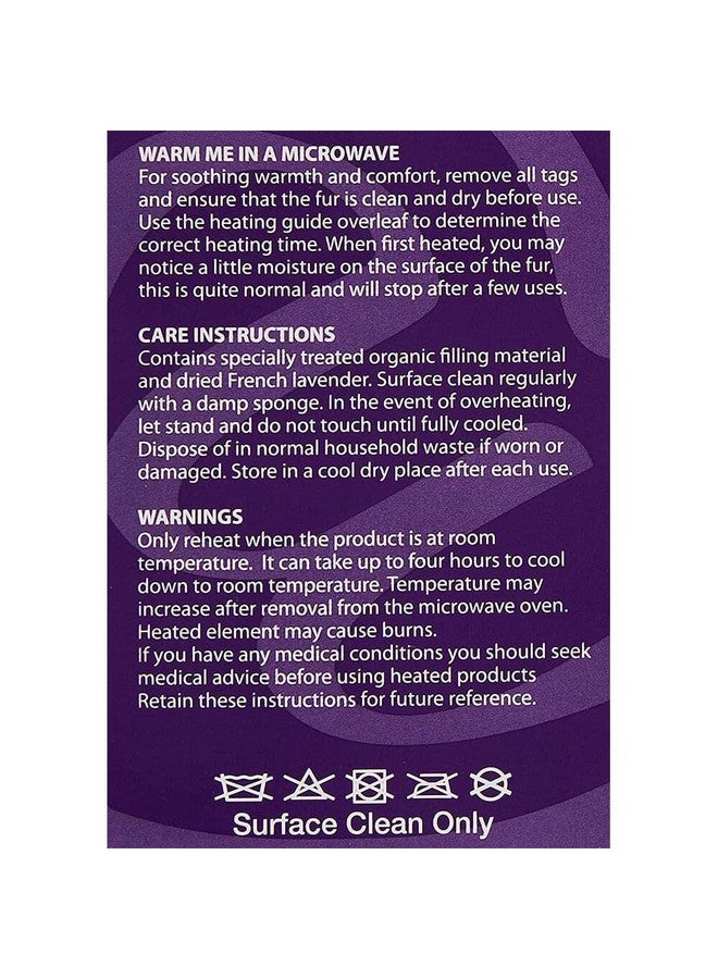 وارميز دمية Warmies المصنوعة من القطيفة المعطرة باللافندر الفرنسي والتي يمكن تسخينها في الميكروويف (كسلان بني) - Image 2