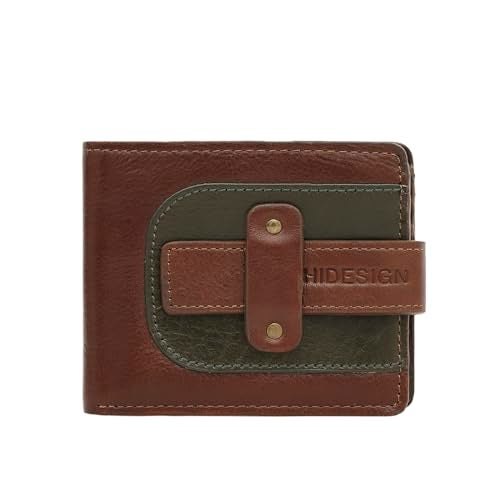 Hidesign Men Tan/Olive Fort Worth W2 Casual Bi-Fold M - Image 1