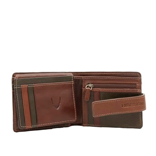 Hidesign Men Tan/Olive Fort Worth W2 Casual Bi-Fold M - Image 4