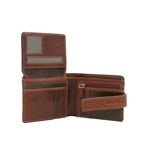 Hidesign Men Tan/Olive Fort Worth W2 Casual Bi-Fold M - Image 5