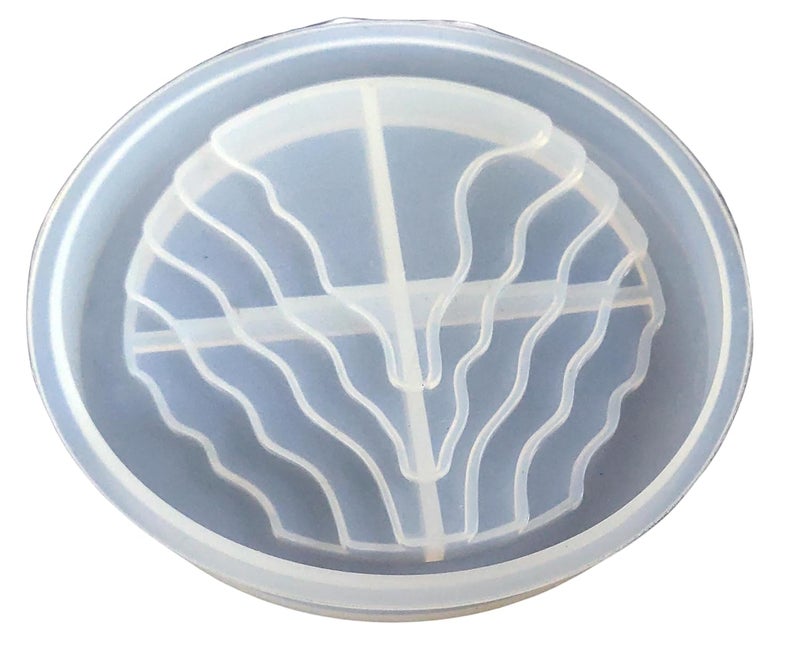 Snoogg SNOOGG ™1 Pack of River Pattern Coaster Design -C Silicone Moulds Use for Resin Casting for Event, Resin Art, Wedding,Valentine,Anniversary Gift  - Image 2