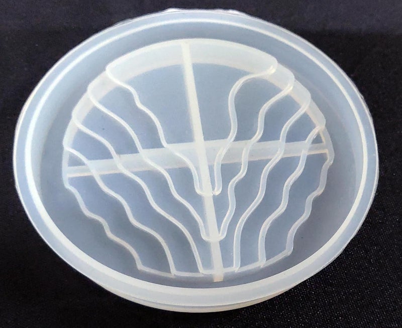 Snoogg SNOOGG ™1 Pack of River Pattern Coaster Design -C Silicone Moulds Use for Resin Casting for Event, Resin Art, Wedding,Valentine,Anniversary Gift  - Image 1