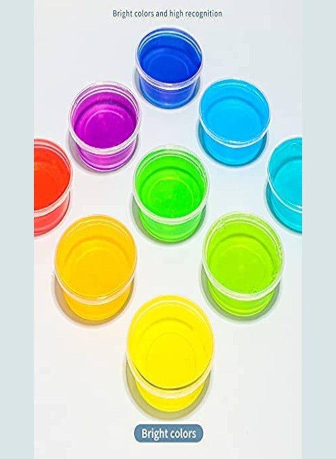 SELLON1 Slime kit with Free Stickers, Colors Non-Toxic Clear Crystal Slime Soft Jelly Clay Putty mud Stress Relief Toy Jelly Toy for Kids & Adult, DIY Slime Making- Multi Color (Pack of 6) - Image 2