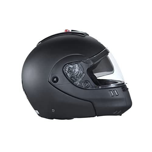 Studds NINJA 3G Flip Up Full Face Helmet with Double Visor(Matt Black, XL) - Image 5