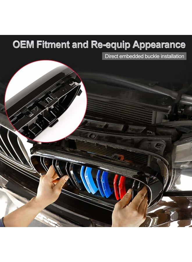 ATPOEN F32 Grille Grill for BMW 4 Series M4 F80 F82 F83 F32 F33 F36 430i 428i 435i 440i 2014 2015 2016 2017 2018 2019 2020 Front Grill Kidney Bumper Double Slats, 2Pcs (M-Color) - Image 5