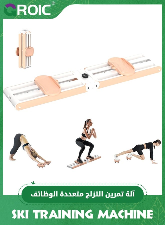 GROIC Multifunctional Ski Training Machine, Ski Exercise Machine Pilates Board, Thigh Master, Kegel Exerciser, Pelvic Floor Muscle, Ab Roller Wheel, Home Postpartum Repair Machine for Women - Image 1