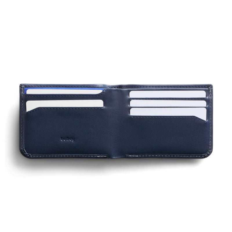 Bellroy Hide & Seek, slim leather wallet, RFID editions available (Max. 12 cards and cash) - Navy - Image 2