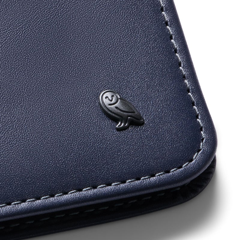 Bellroy Hide & Seek, slim leather wallet, RFID editions available (Max. 12 cards and cash) - Navy - Image 3