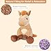 SuzziPals Heatable Coolable Horses Stuffed Animals Microwave Heating Pad Horses Plush for Companion Cute Plushies Horse Lavender Stuff Horse Toys Gifts - Image 4