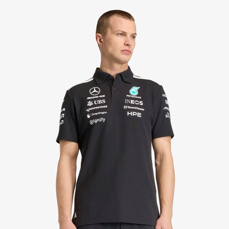 Adidas MERCEDES - AMG PETRONAS FORMULA 1 TEAM ENGINEERS POLO Shirt - Image 4