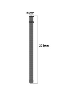 Generic Suitable for Huawei Watch Fit 3 metal Milanese Magnetic Loop Watch Strap  - Image 3