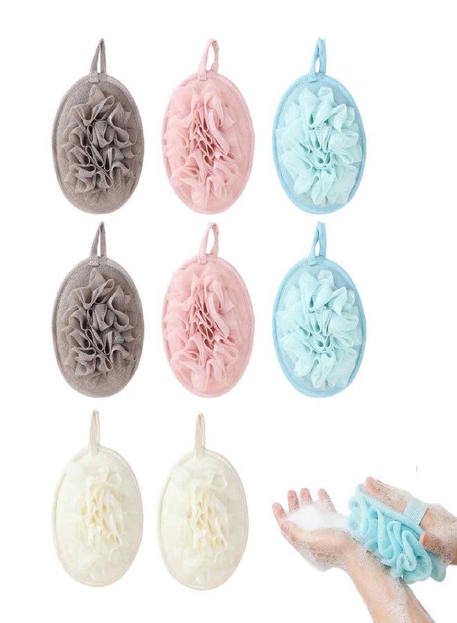 PASDUCHAS 8 PCS Larger Lightweigh Travel Size Loofah, Terry Cloth Small Mini Travel Sponges for Body, Sensitive Skin Exfoliating (1 Count (Pack of 8)) - Image 1