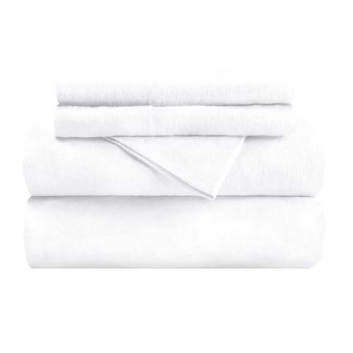 Superior FlannelSH Sheet Set Queen White - Image 1