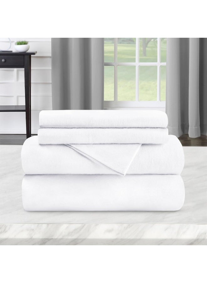 Superior FlannelSH Sheet Set Queen White - Image 4
