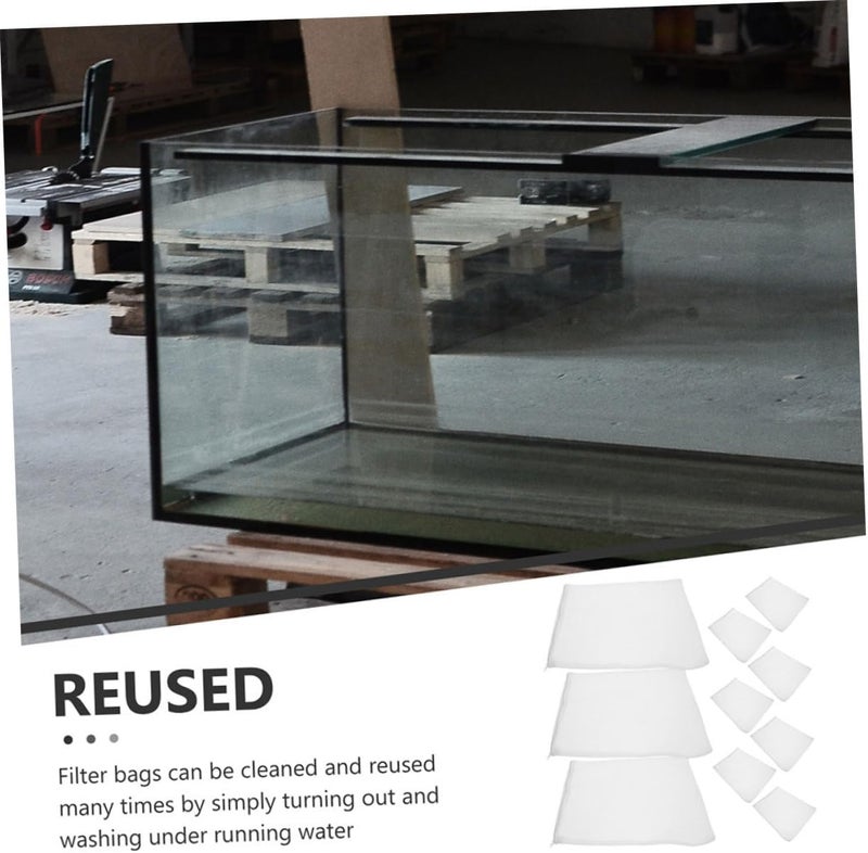 24pcs Polyester Zipper Filter Media Bags 14x20cm Fine Mesh Aquarium Filter Bags for Fish Tank Media Storage and Reusable Filtration Accessories - Image 4