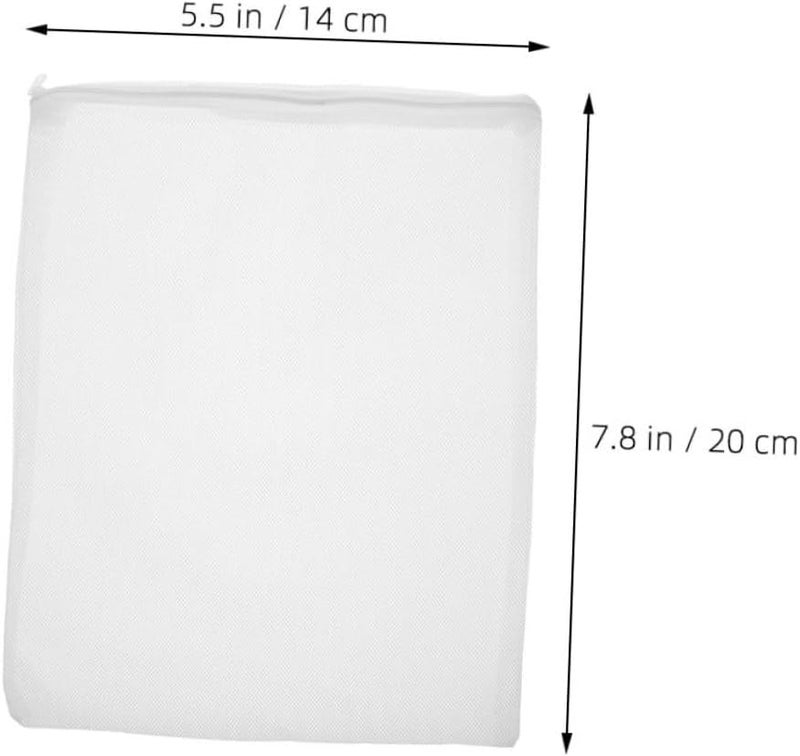 24pcs Polyester Zipper Filter Media Bags 14x20cm Fine Mesh Aquarium Filter Bags for Fish Tank Media Storage and Reusable Filtration Accessories - Image 2
