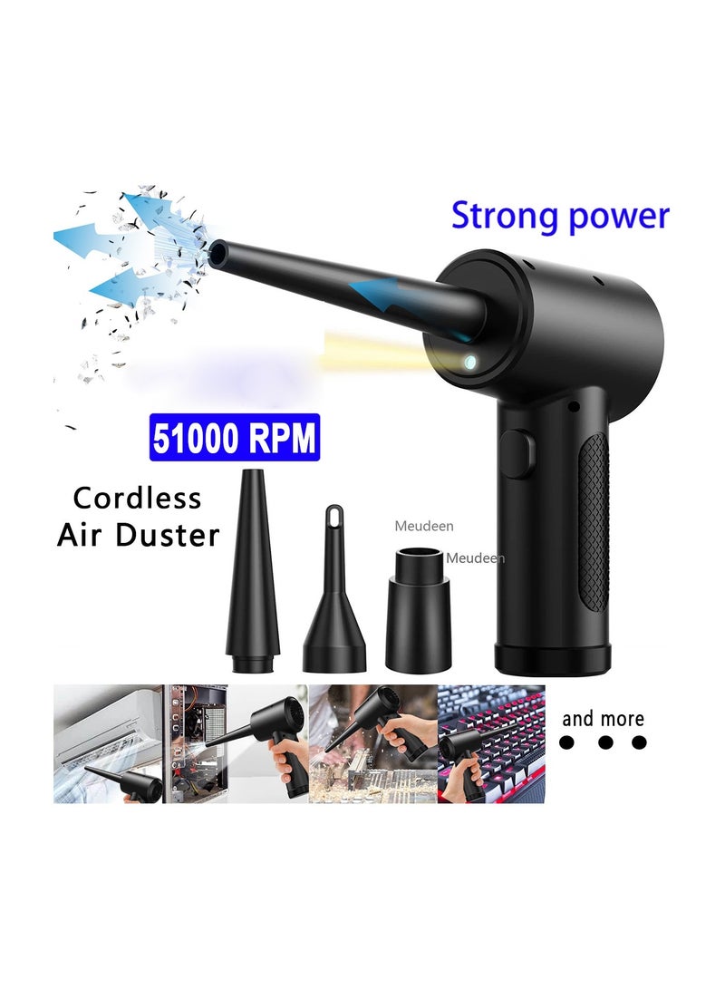 Beauenty C4915 Compressed Air Duster For Computer Keyboard 51000 RPM USB Charging Mini Electric Cordless PC Car Cleaner Wireless Air Blower - Image 2