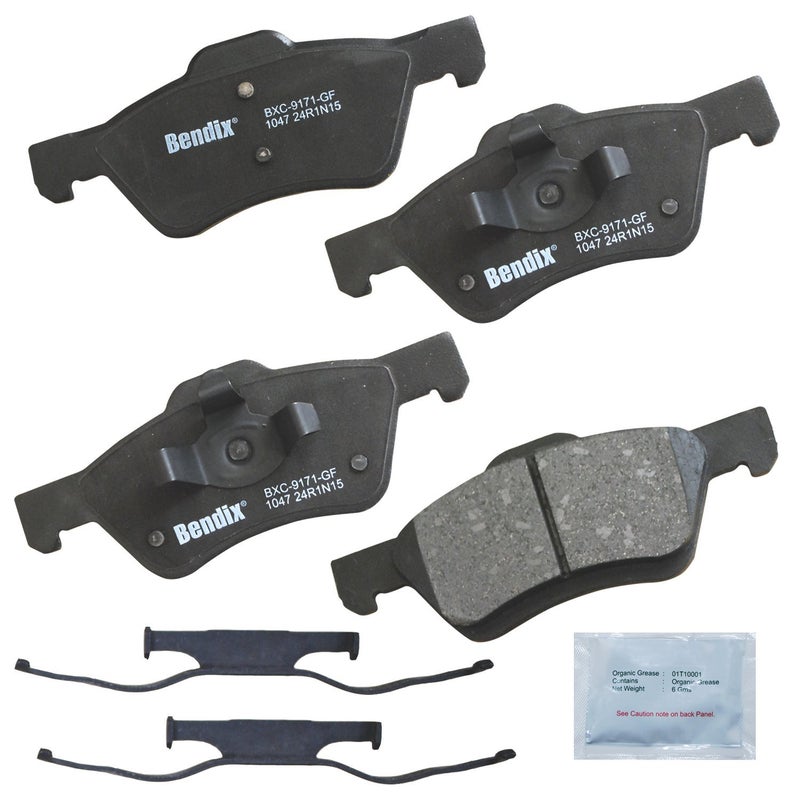 Bendix Priority1 CFC1047 Ceramic Front Brake Pads for Ford Escape 2011-2005, Mazda Tribute 2006-2005, Tribute 2011-2008, Mercury Mariner 2011-2005 - Image 2