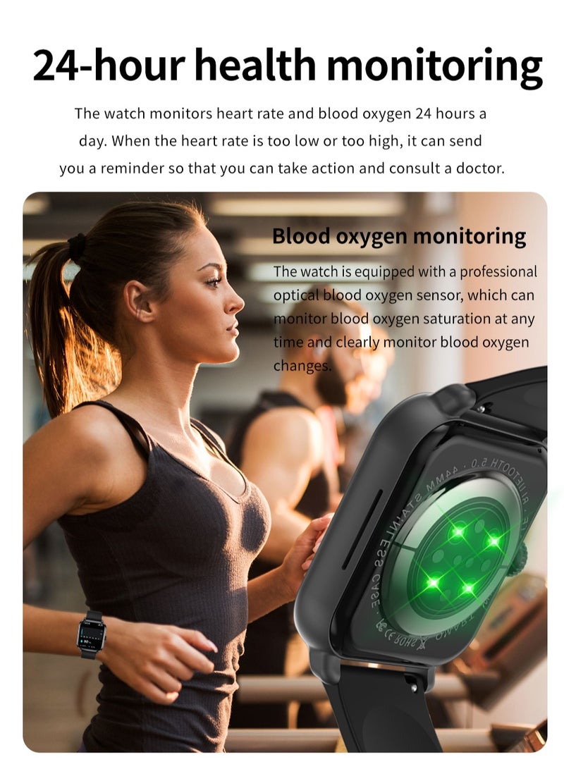 AROAQ M12 Smart Watch, Elegant Multifunction Fitness Tracker Watch, Durable NFC Sleep Monitor Smart Wrist Watch With Multiple Sports Mode, Ideal For Gift, (Silver) - Image 4