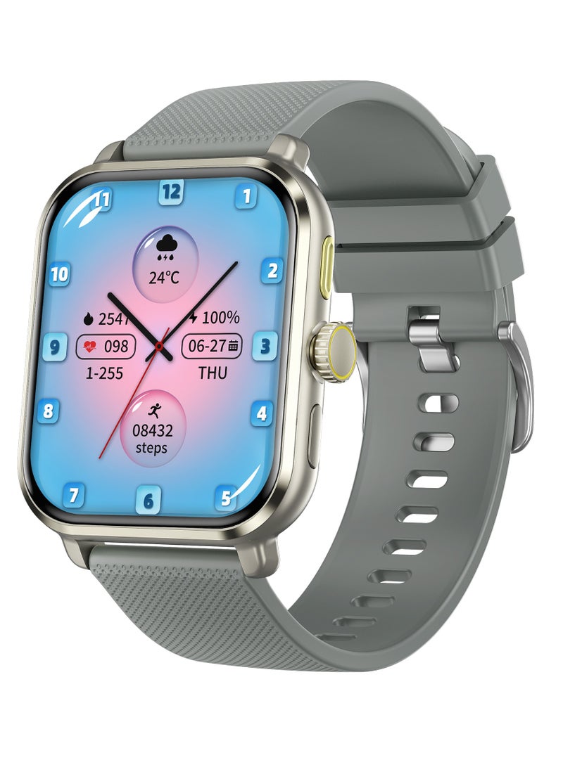 AROAQ M12 Smart Watch, Elegant Multifunction Fitness Tracker Watch, Durable NFC Sleep Monitor Smart Wrist Watch With Multiple Sports Mode, Ideal For Gift, (Silver) - Image 1