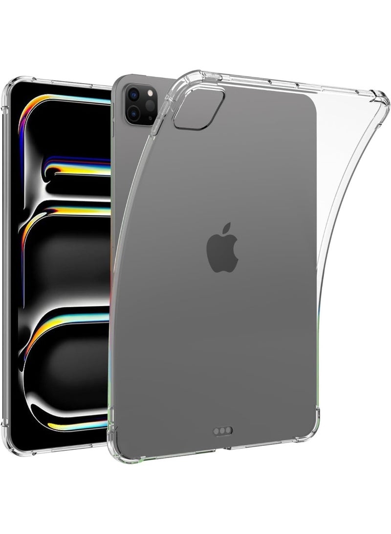 Lion Store Transparent Protective Case for 11-Inch iPad Pro 2024 (M4), Slim Air Hybrid Shockproof Case Made of Crystal Thermoplastic Polyurethane for 11-Inch iPad Pro 2024 - Image 1