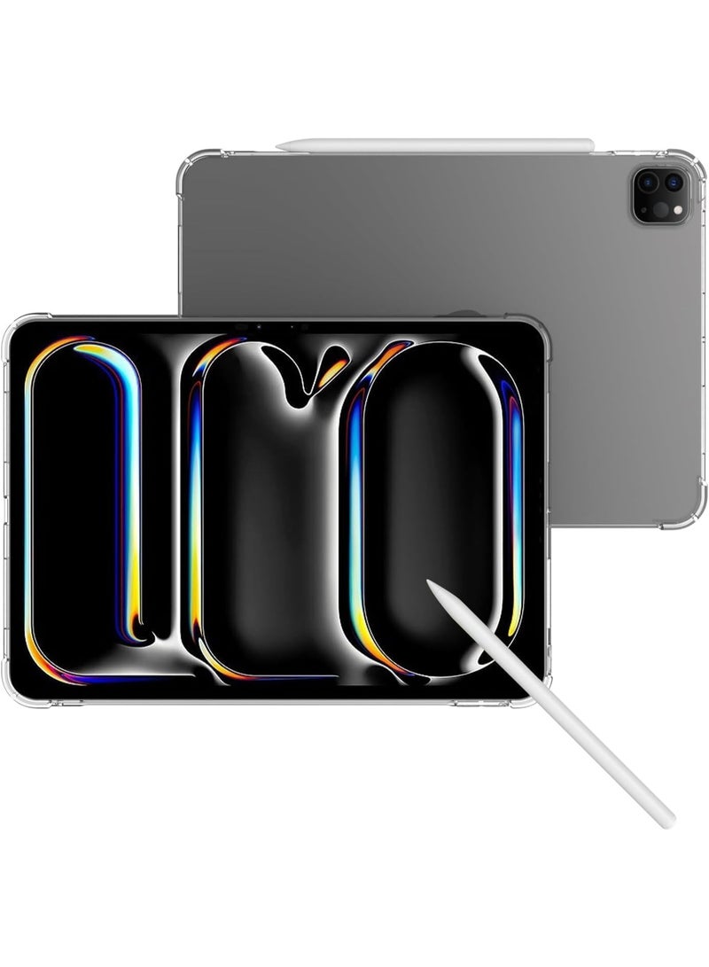Lion Store Transparent Protective Case for 11-Inch iPad Pro 2024 (M4), Slim Air Hybrid Shockproof Case Made of Crystal Thermoplastic Polyurethane for 11-Inch iPad Pro 2024 - Image 3