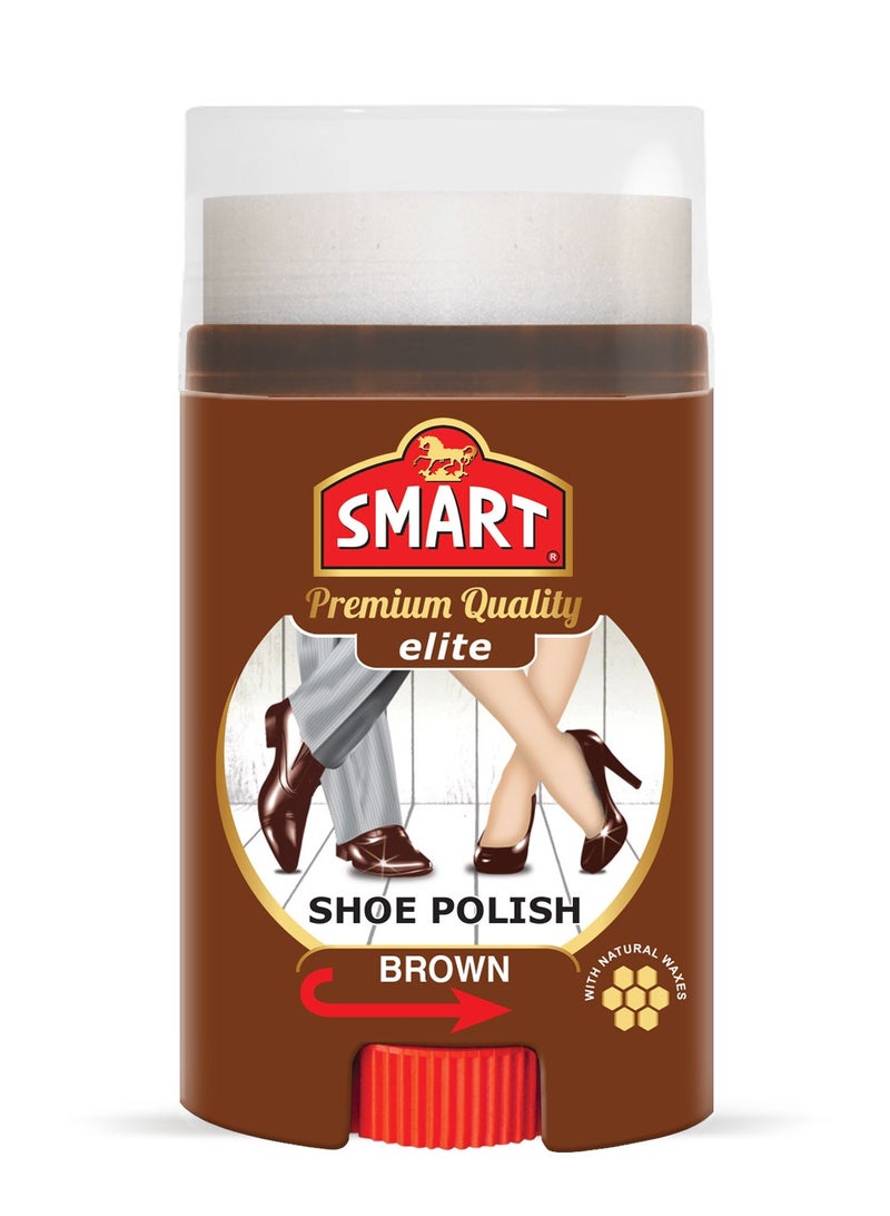 Smart Elite Shoe Polish Brown 60 ML - Image 1