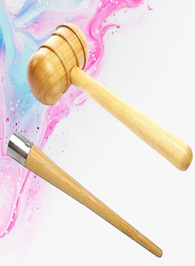 Fazzul Cricket Bat Mallet Hammer Grip Cone Sports Wooden Cricket Bat Grip Cone Knocking Hammer Wooden Bat Mallet Combo Pack of 2 - Image 2