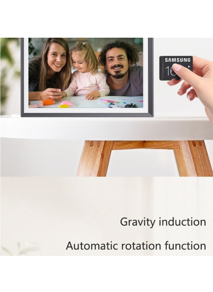 Generic - 10 Inch 32GB Frameo Smart WiFi Digital Photo Frame 1280x800 IPS LCD Touch Screen, Auto-Rotate Portrait and Landscape, Built in 32GB Memory, Share Moments Instantly via Frameo App from Anywhere - Image 1