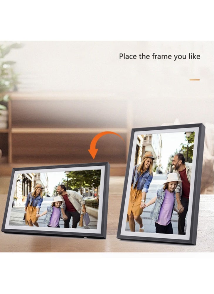 Generic - 10 Inch 32GB Frameo Smart WiFi Digital Photo Frame 1280x800 IPS LCD Touch Screen, Auto-Rotate Portrait and Landscape, Built in 32GB Memory, Share Moments Instantly via Frameo App from Anywhere - Image 1