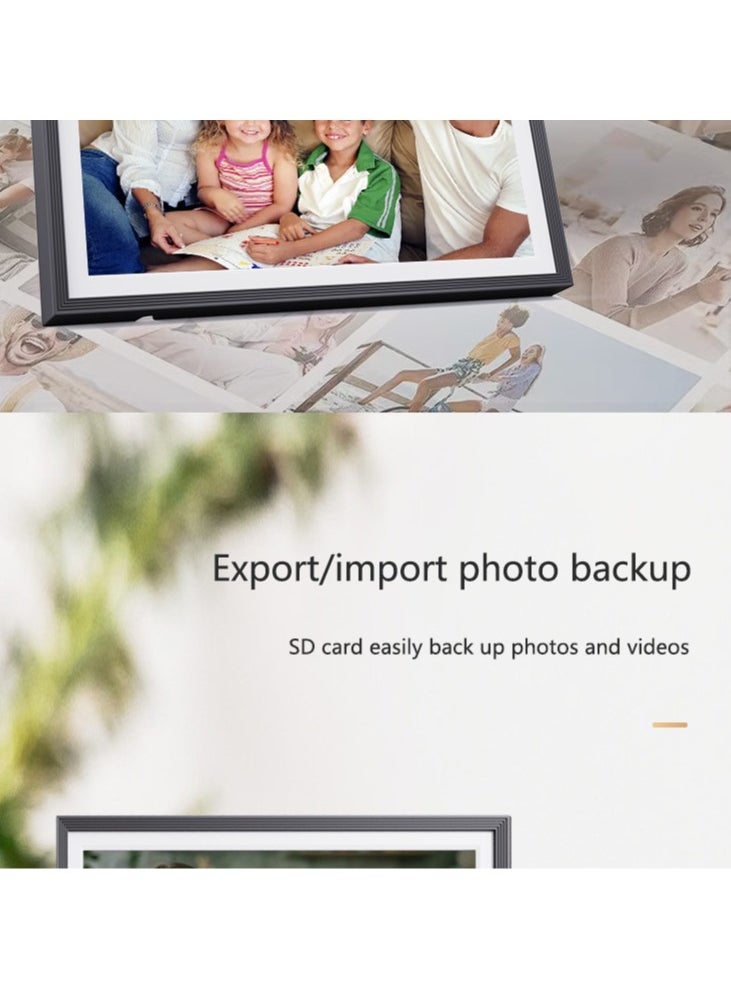 Generic - 10 Inch 32GB Frameo Smart WiFi Digital Photo Frame 1280x800 IPS LCD Touch Screen, Auto-Rotate Portrait and Landscape, Built in 32GB Memory, Share Moments Instantly via Frameo App from Anywhere - Image 1