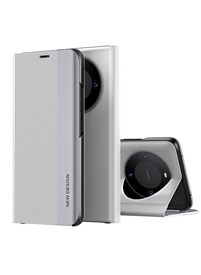 اس-توب جراب لهاتف Huawei Mate 60 Pro مصنوع من الجلد الممتص للكهرباء من الجانب - Image 1