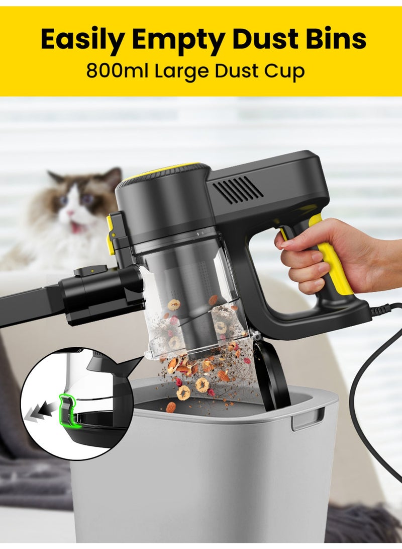 Mi VAZA Corded Vacuum Cleaner with Water Tank - 7 Meter Power Cord - 500W and 17000PA - Handheld Vacuum Cleaner with HEPA Filter - Dust Removal Tools for Floors, Carpets, Desktops, Sofas, Windows - Image 5