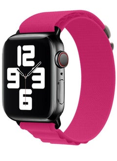 Apple Watch Band Alpine Loop Band 38mm 40mm 41mm Women Men Adjustable with Metal G-Hook Strap for iWatch Series 7/SE/6/5/4/3/2/1 Pink