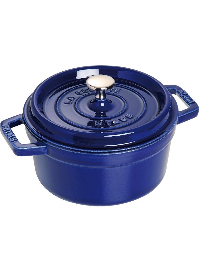 STAUB Staub Round Cocotte 20Cm Blue 2.2L Cast Iron Material  - Image 1