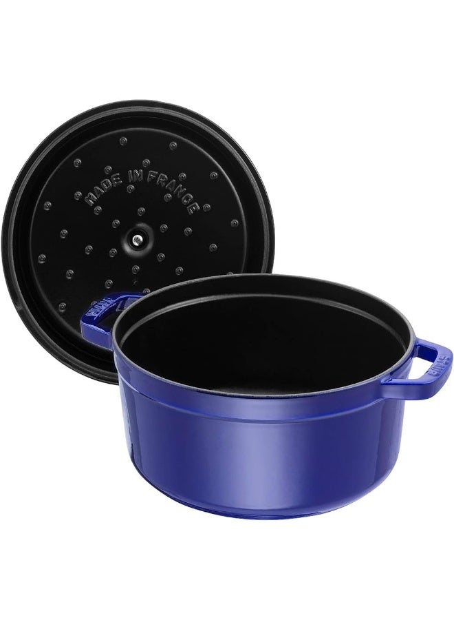 STAUB Staub Round Cocotte 20Cm Blue 2.2L Cast Iron Material  - Image 4