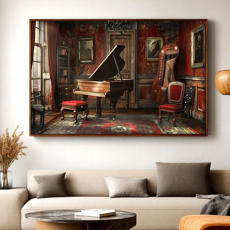 Marktna Modern design canvas painting with a hollow frame, size (70×50), one piece - Image 2