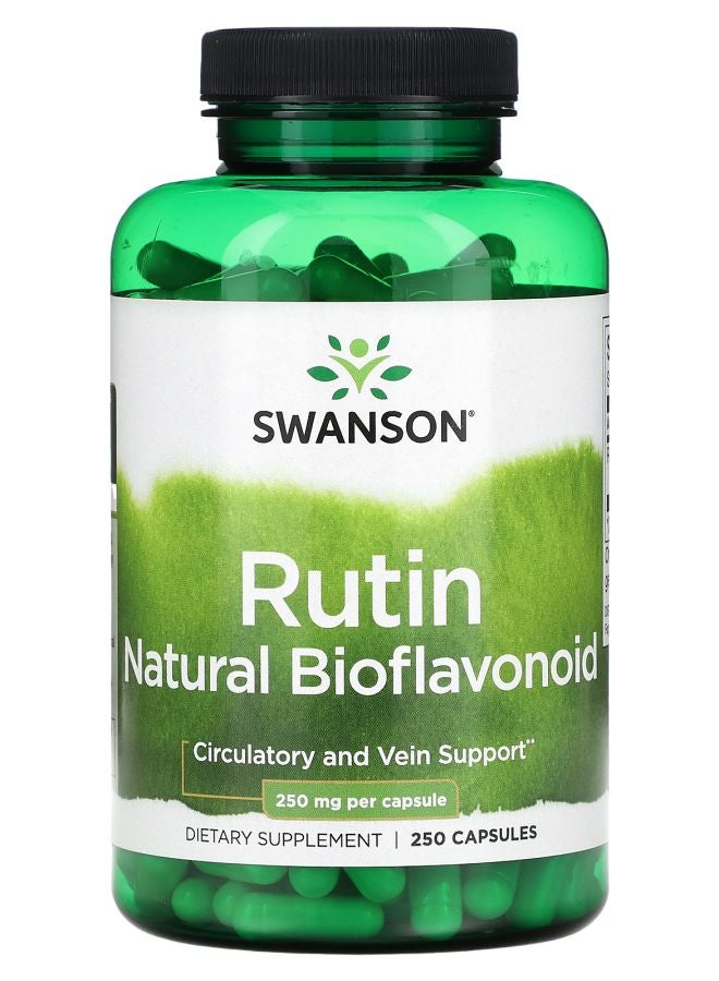Rutin Natural Bioflavonoid 250 mg 250 Capsules